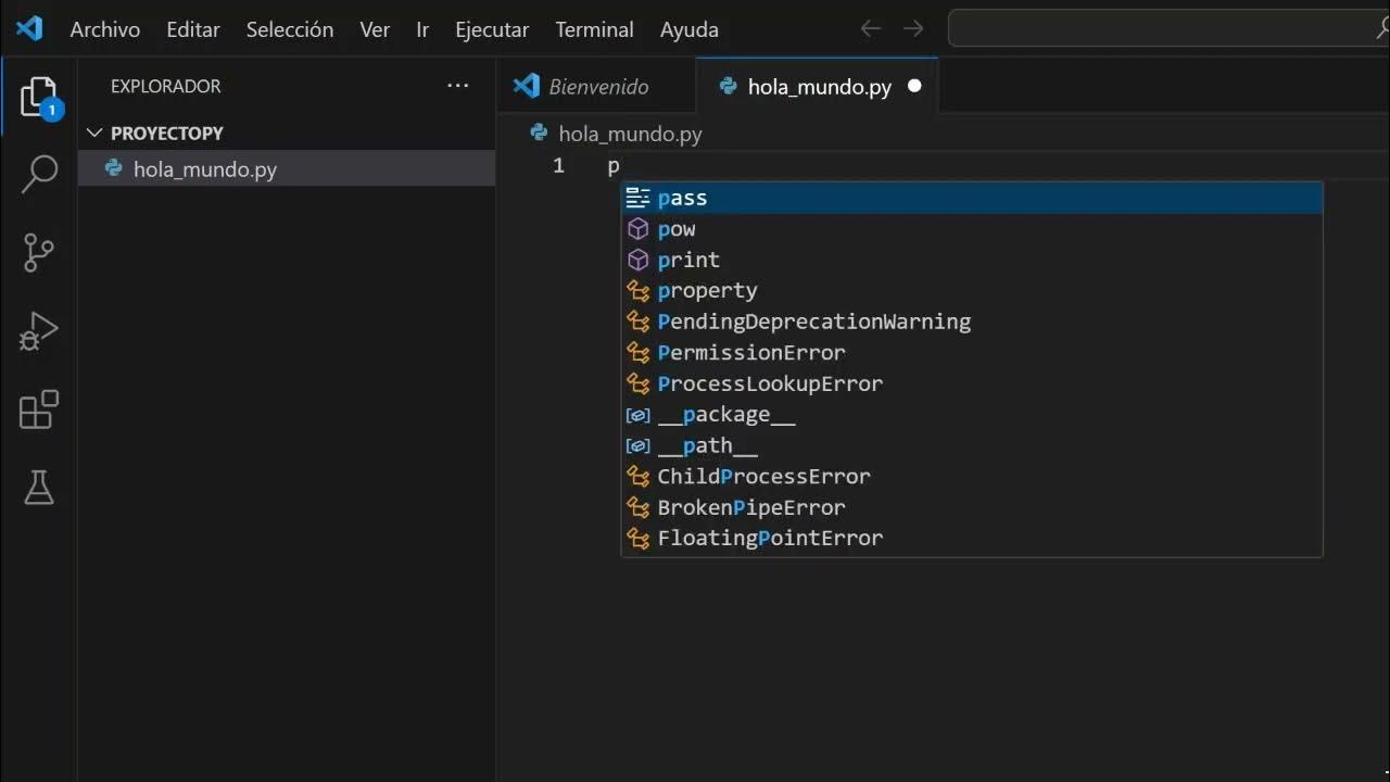 Crear y Ejecutar un 'Hola Mundo' en Python con VSCode y NVDA: Guía ...