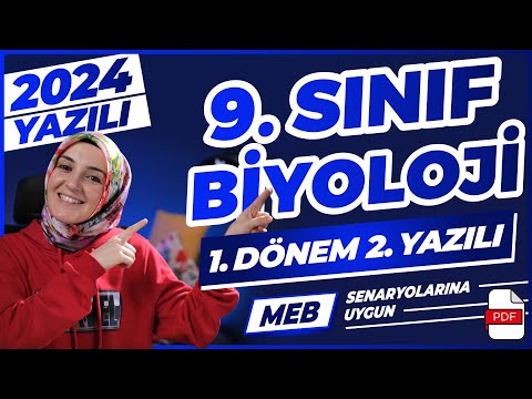 9.Sınıf Biyoloji 1.Dönem 2.Yazılı 2023-2024 #yazılı #biyoloji