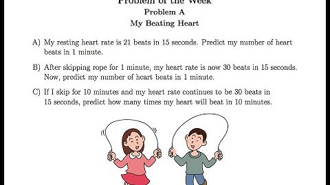 April 3, 2020 - Problem of the Week: My Beating Heart