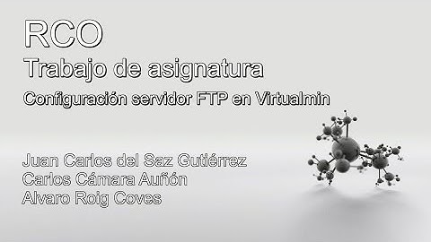 RCO - Configurar servidor FTP en Virtualmin