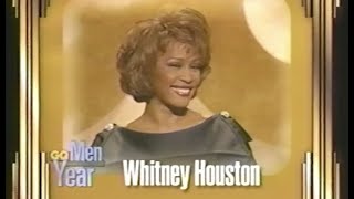 Whitney Houston presents GQ Man Of the Year Award to Muhammad Ali 1998 (Good Quality)