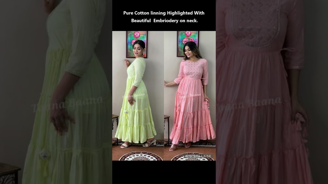 Georgette midi dress with flare sleeve, Pure Cotton Mul Mul cotton, 