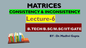 Consistency and Inconsistency of matrix For System of Linear Equation