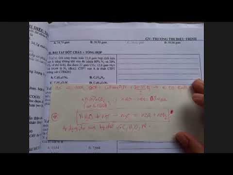 Video (NHÓM A) BÀI TẬP ĐỐT CHÁY AMINO AXIT ESTE CỦA AMINO... - youtube