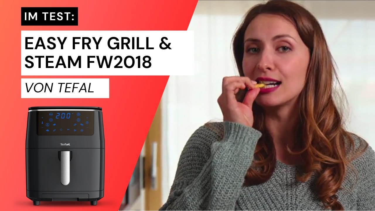Tefal Easy Fry Grill & Steam Hot Air Fryer, Black - Worldshop