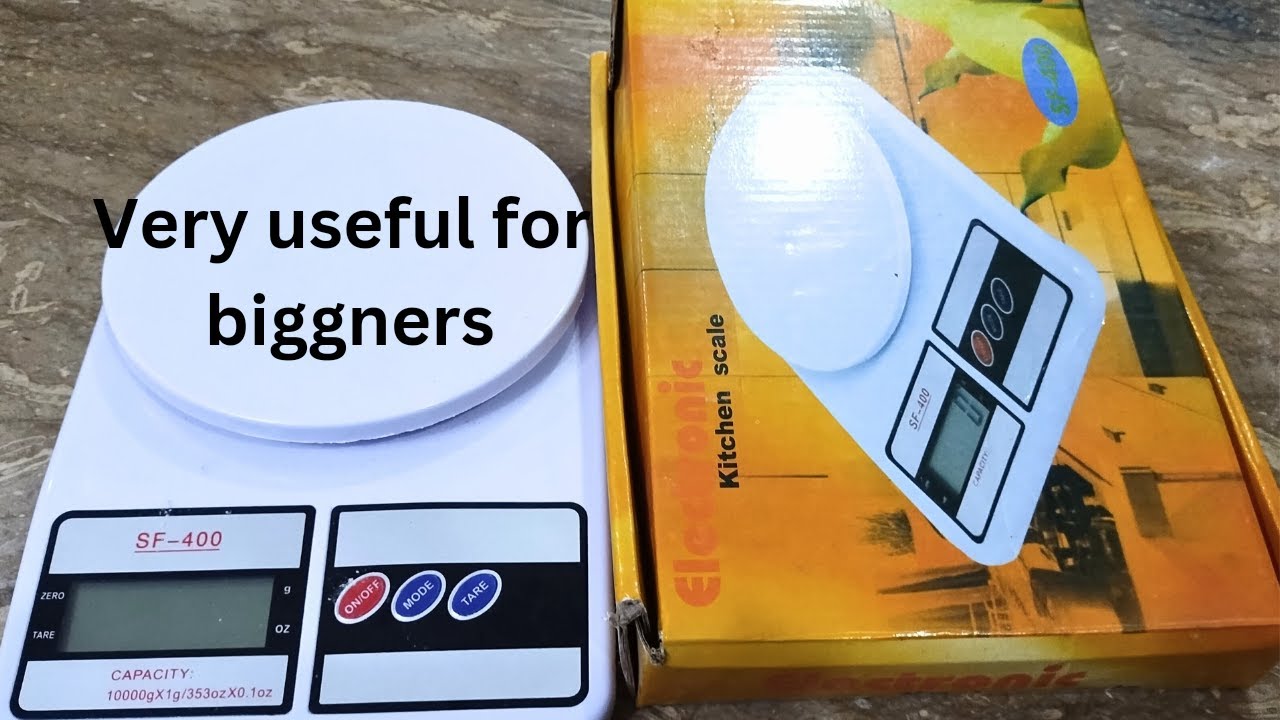How to use digital weighing scale for perfect measurement - YouTube