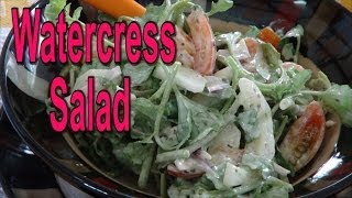Watercress Salad with Parmesan Peppercorn Dressing