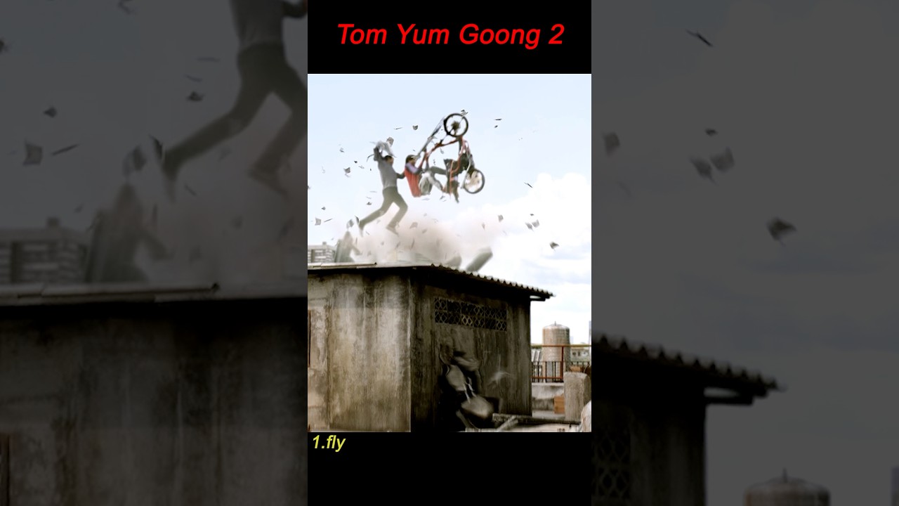 The Protector｜Tony Jaa’s Rooftop Motorcycle Battle! High-Flying Action Mayhem 🏍️🔥💥