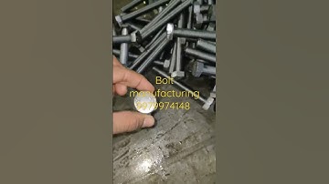 Hex bolt thread rolling process, Ms bolt manufacturing process