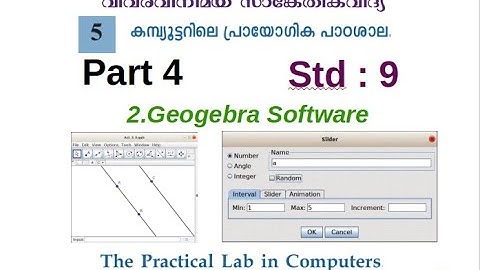ICT Tutorials Std 9 Chapter 5 Geogebra 4