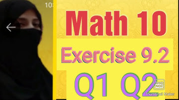 Exercise 9.2 [ Q1 Q2 ]|| Math 10 || Ocean of Knowledge