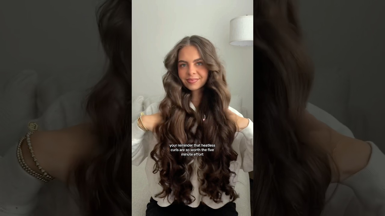 Heatless curls = low effort, high reward ✨  