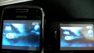 Nokia E72 vs Nokia 3120 Classic video playback test