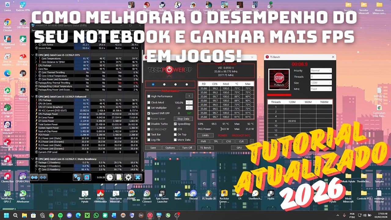 TUTORIAL de como MELHORAR o DESEMPENHO do seu NOTEBOOK!! - YouTube