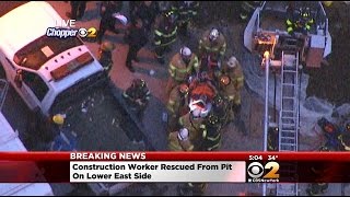 Construction Worker Becomes Trapped On Lower East Side