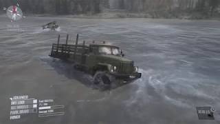 Zil 131 UAZ 469 rescue. Spintires