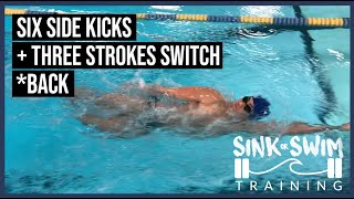 SIX SIDE KICKS + THREE STROKES SWITCH (BACK)