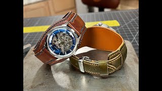 Making an Aviator (bund) style watch band