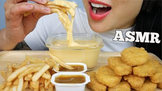 ASMR CHICKEN NUGGETS + CHEESE SAUCE (EATING SOUNDS) NO TALKING | SAS-ASMR