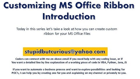 1  Introduction - MS Office Ribbon Customization with Fluent Ribbon