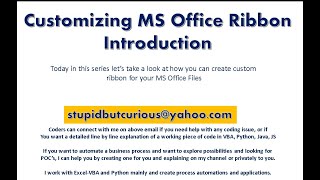 1  Introduction - MS Office Ribbon Customization with Fluent Ribbon