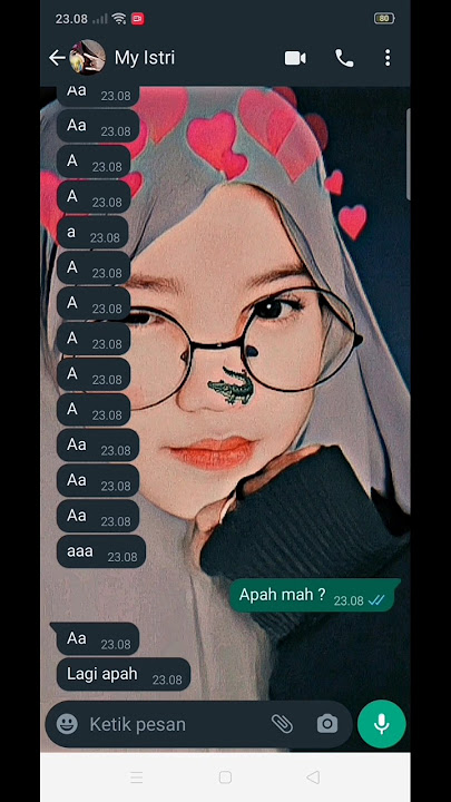 Chat wa romantis suami istri #chatwa #shorts