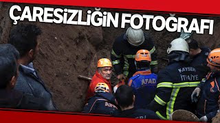 Kayseri'de Toprak Kayması Sonucu Mahsur Kalan İşçi 3 Saatte Kurtarıldı