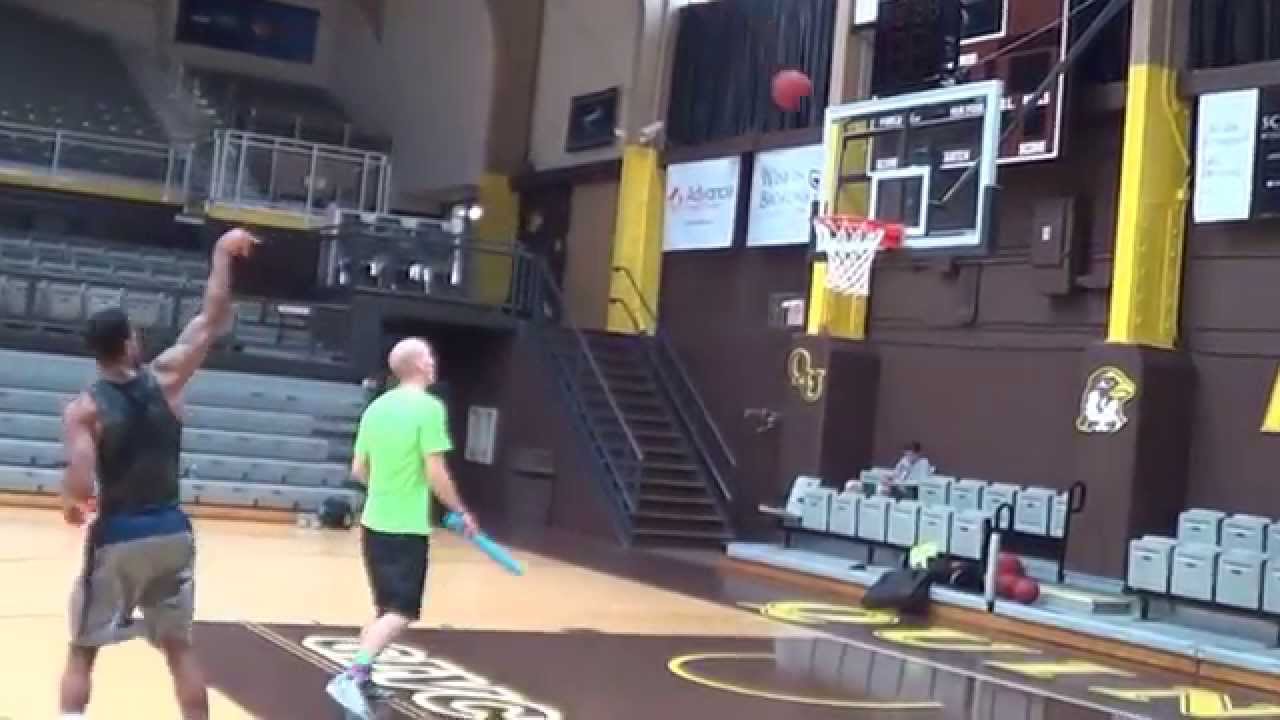 WORK ETHIC! Courtney Belger basketball workout with Darrell Johnson