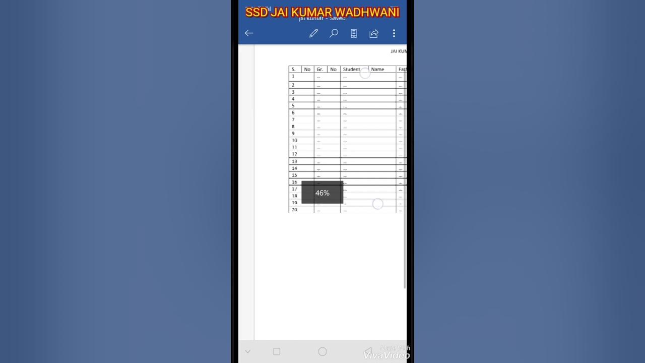 How to change Table style in word pad on mobile? (Video 8) YouTube