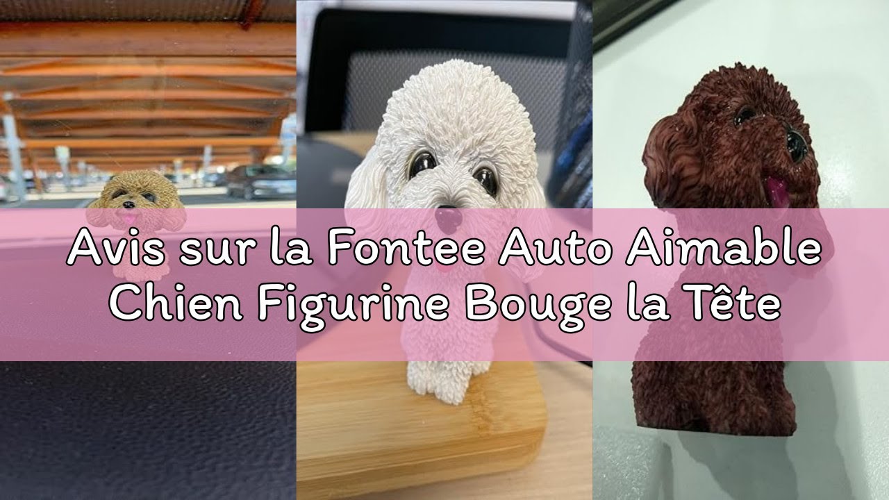 Chien Qui Hoche La Tête Pour Voiture – Figurine Résine Mignonne Wobble Head, Décoration Tableau De Bord Amusante Et Relaxante