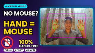 Control Your PC With Hand Gestures | AI Virtual Mouse (Python)