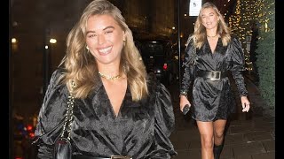Love Island's Arabella Chi heads out for dinner after returning from her Dubai trip