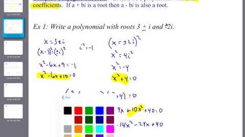 2.5 Fundamental Theorem of Algebra
