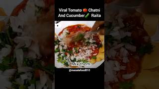 Viral Tomato Chatni and Cucumber Raita Recipe ?? tomatochatni raita viral shorts ytshorts