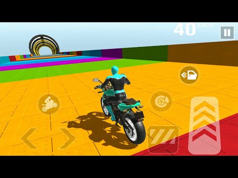 Superhero Moto Stunts Racing - Race in Bike Racing Games iOS Gameplay