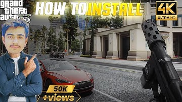 How To Install 4k Ultra Realistic Graphics Mods  IN GTA 5 🔥🔥