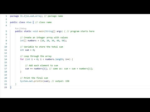 Java Array Sum Program | Add Elements Using For Loop (Beginner Friendly)
