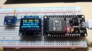 ESP-32 + Espruino = интернет часы с датчиком температуры и давления
