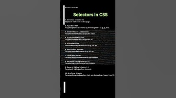 Important and basic topics of CSS. #motivation #css #engineering #coding #trending