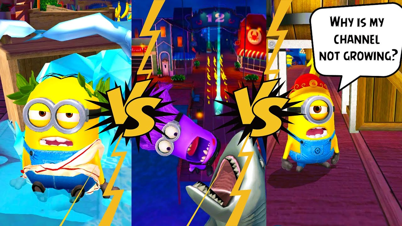 Athenian Minion VS Brave Minion VS Sage Minion Despicable Me Minion | Rush iOS FHD