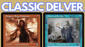 CLASSIC TEMPO! Legacy UR Delver feat Chain Lightning and Stifle. MTG League