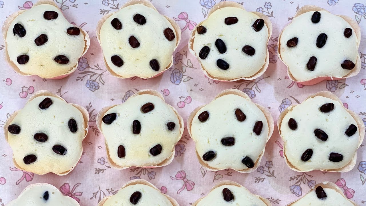 오븐에 구운 백설기케이크 만들기(백설기머핀) Baekseolgi cake recipe - YouTube