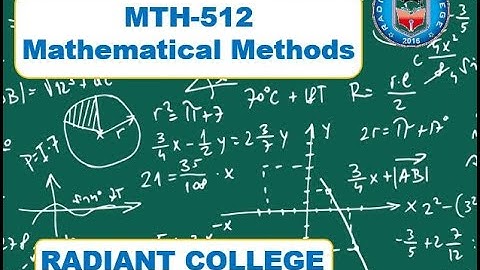 MTH 512 Mathematical Methods  ||  Fundamental set of solutions: Wronskians Method