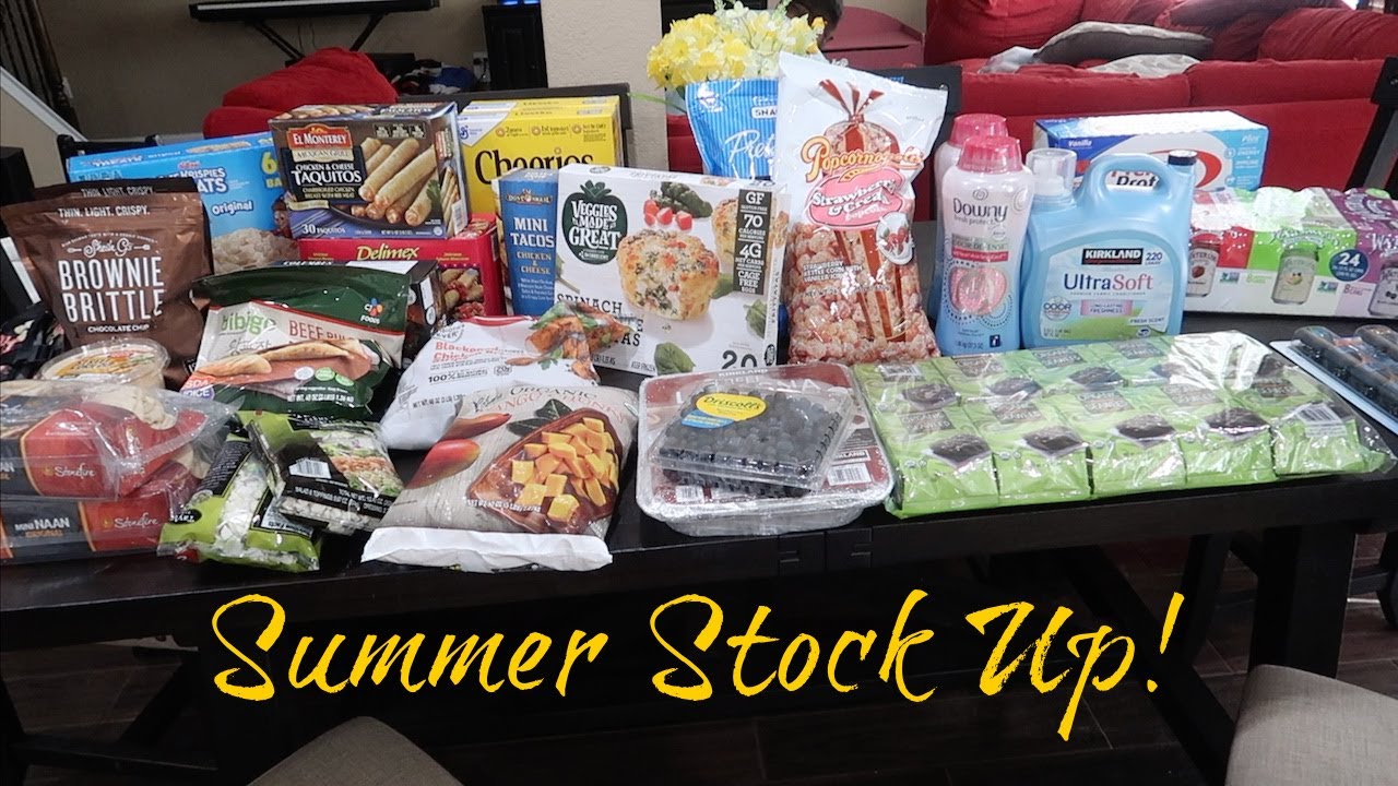 Summer Stock up Haul! ~$505 Sam's & Costco!~