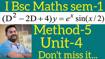 problem on Higher order linear Differential Equations In telugu@maths naresh eclass