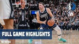 Luka Doncic (33 points, triple-double) Highlights vs. San Antonio Spurs | 10\/25\/2023