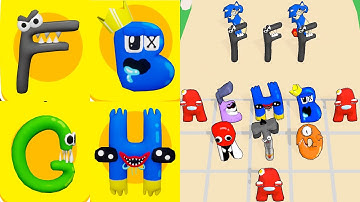 ALPHABET MERGE: MONSTER LORE ( A-Z ) Battle GamePlay - iOS, Android Part 1