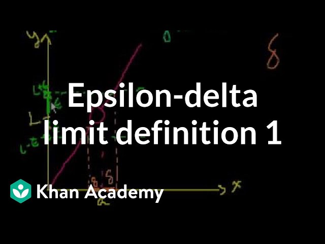 Epsilon-delta limit definition 1 | Limits | Differential Calculus | Khan Academy class=