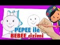 Pepee 'ciler Çizim Yapıyor Bebee Düşyeri İki Ekmek Aldım
