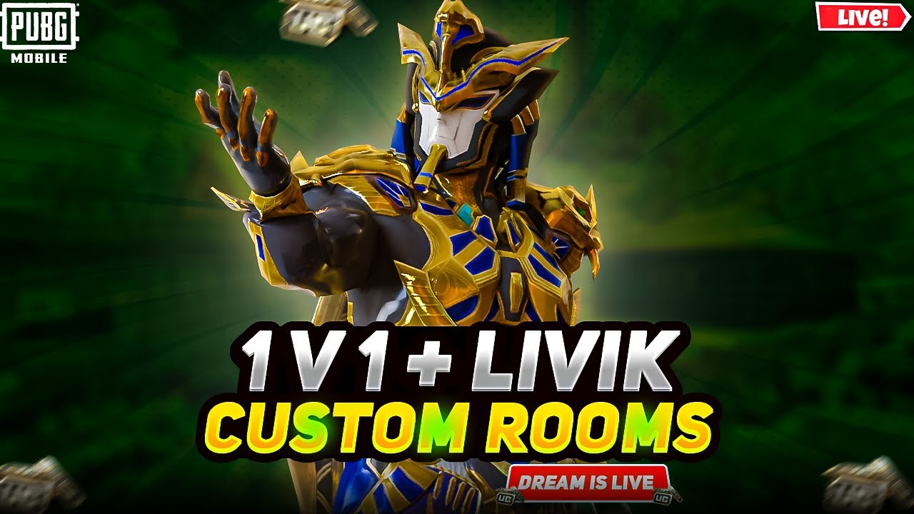 🔥1v1 TDM  WOW Custom Room LIVE | Uc Giveaway 💸 | PUBG LIVE Stream | DREAM PLAYZ YT